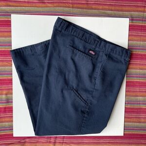 Dickies Men's Deep Blue Straight Leg Pants, Workwear